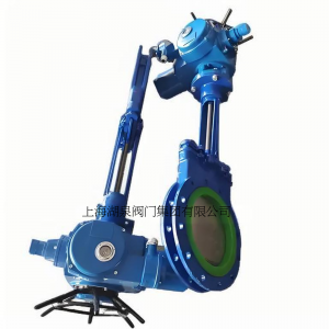 電動(dòng)刀閘閥PZ973-16 DN350，DN400排渣、處理顆